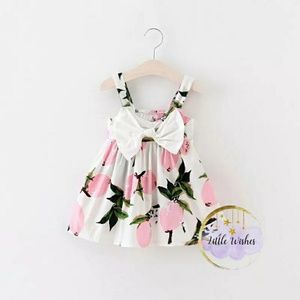 Baby girl casual dress big bow